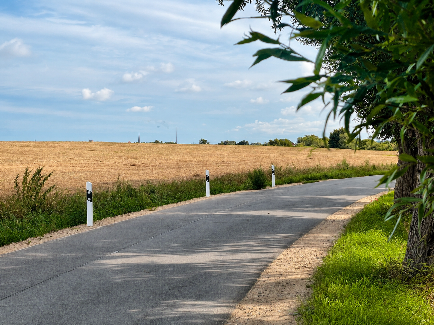Weg im Grünen im Umfeld der Wohnung